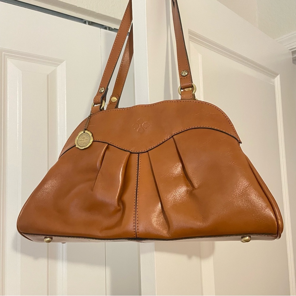 Patricia Nash Leather Macellara Oval Satchel Purse Bag